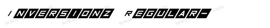 Inversionz Regular字体转换